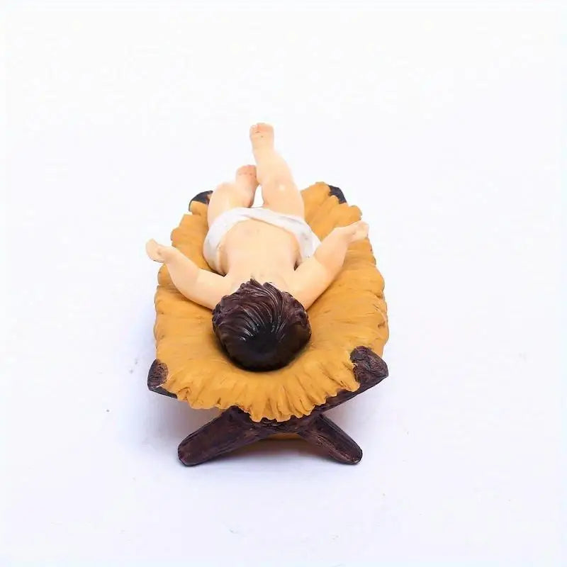 Baby Jesus Nativity Resin Figurine – Catholic Christmas Decor Gift Religious Figurine Babs
