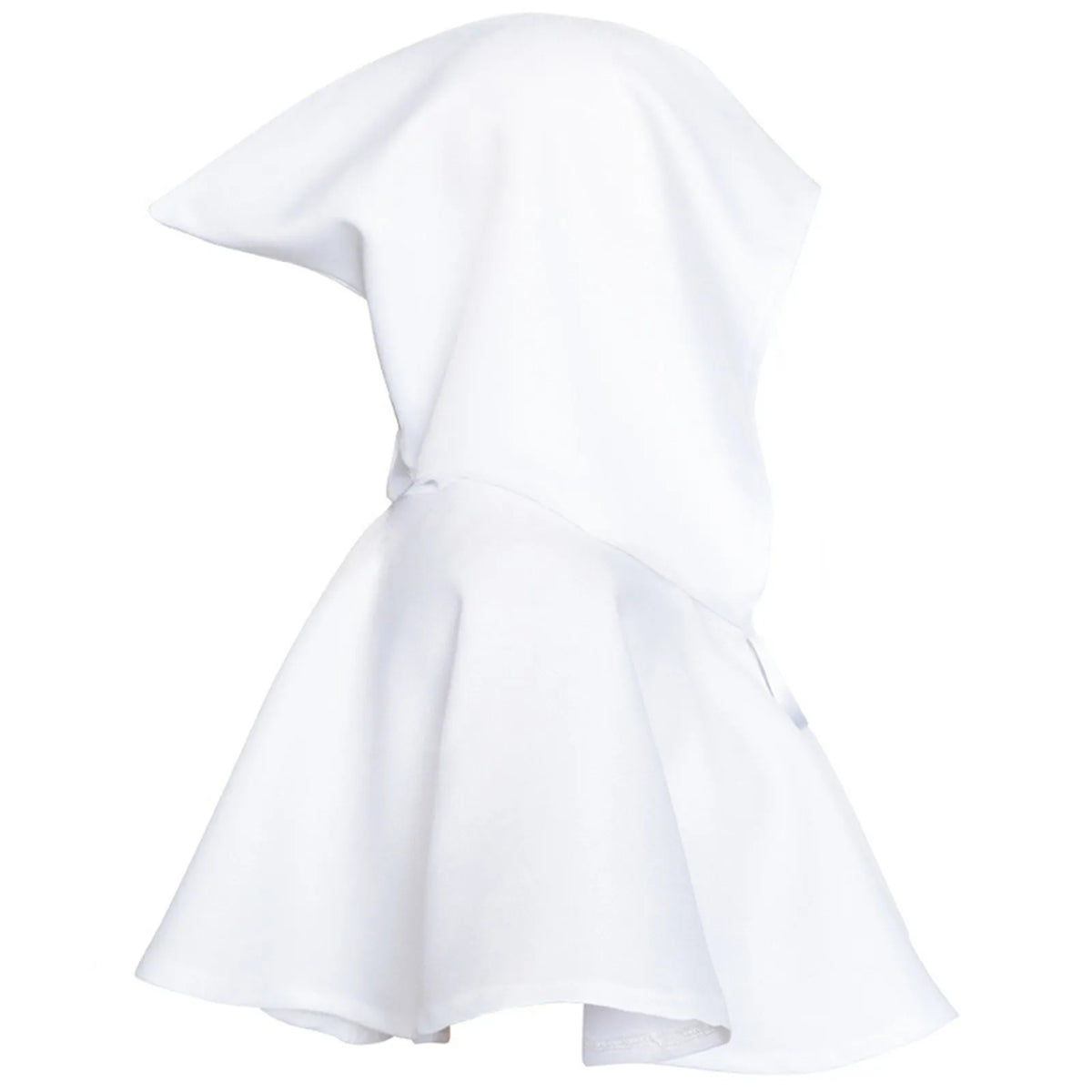 Medieval Hooded Cloak Cape – Halloween Monk Priest Costume Halloween Costume Cape Babs White One Size