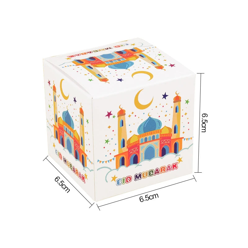 Eid Mubarak Candy Gift Boxes – Ramadan Decoration 5/10 Pcs Festive Gift Box Babs