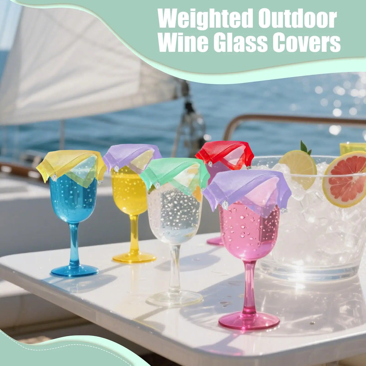 4-Pack Wine Glass Covers – Insect-Proof Mesh Lids for Outdoor Wine Glass Cover Babs