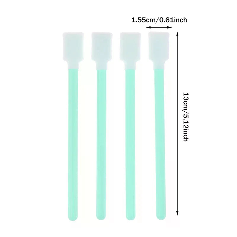 50PCS Foam Tip Cleaning Swabs for Inkjet UV Solvent Printers Printer Cleaning Swabs Babs