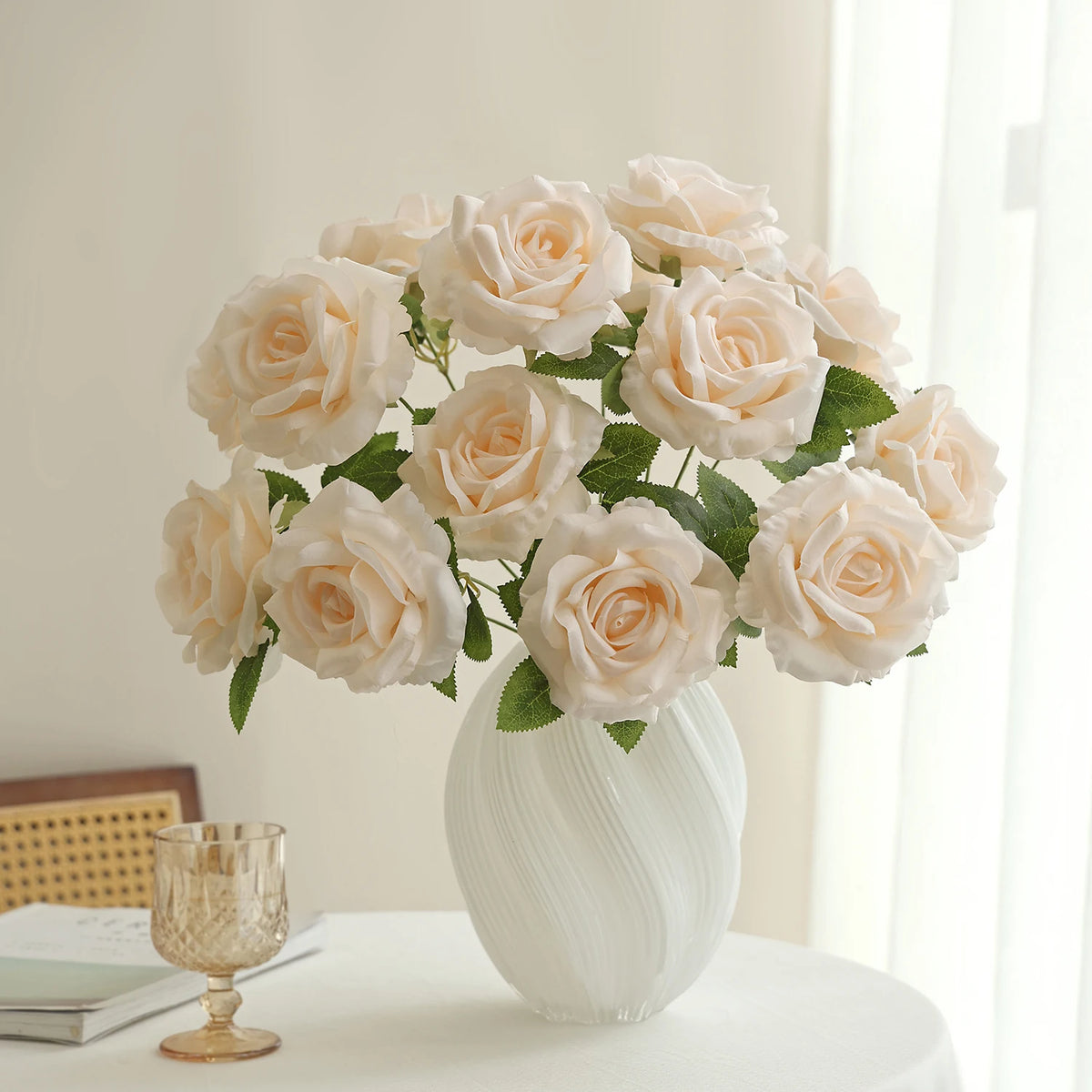 Artificial Silk Rose Bouquet – Wedding & Home Décor Artificial Flower Bouquet Babs