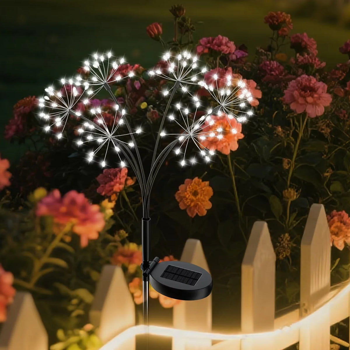 Solar Dandelion Fairy String Lights for Garden & Outdoor Decor Solar String Lights Babs White 1 PC