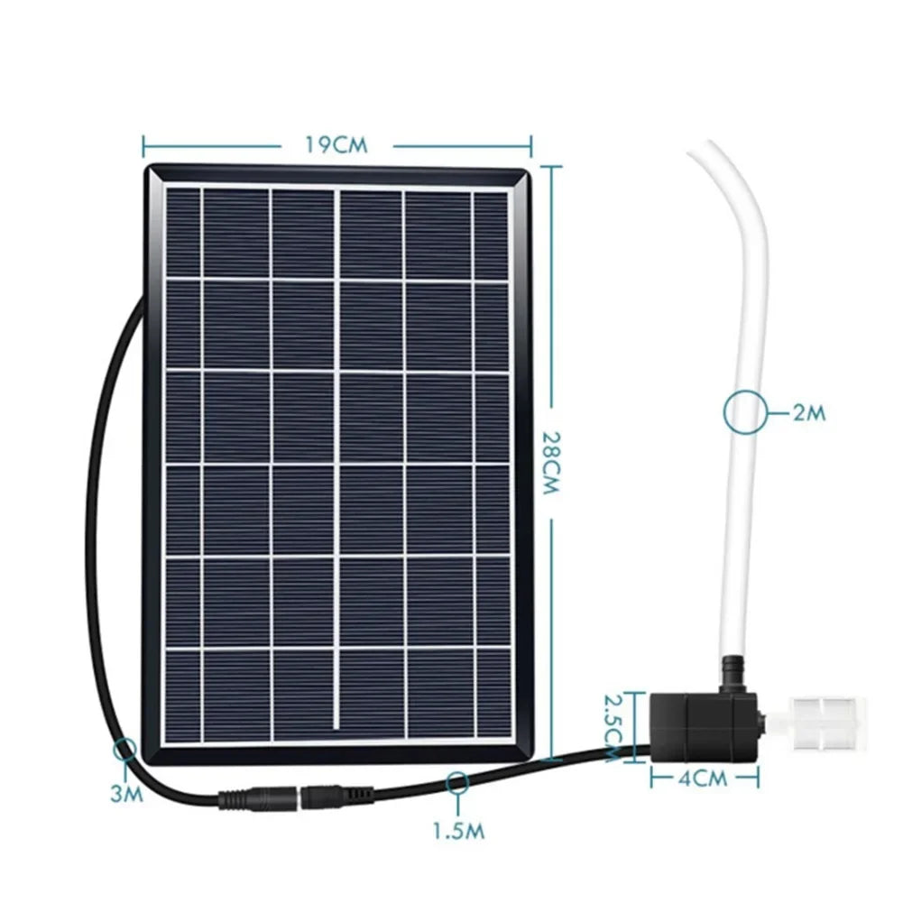 LEENKEA 12V Solar Submersible Pump – Fish Pond & Tank Solar Submersible Pump Babs