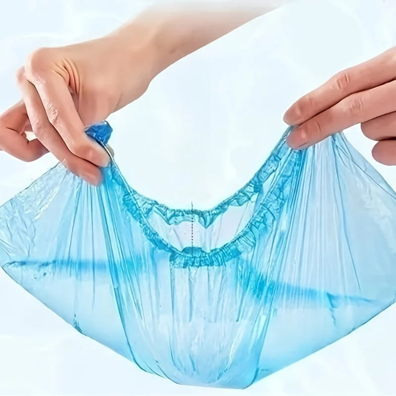 100-Pack Disposable Waterproof Shoe Covers – Travel & Home Disposable Shoe Covers Babs