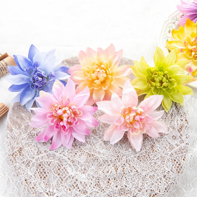 Silk Gerbera Artificial Flowers for Wedding, Home & Garden Decor Artificial Flower Heads Babs