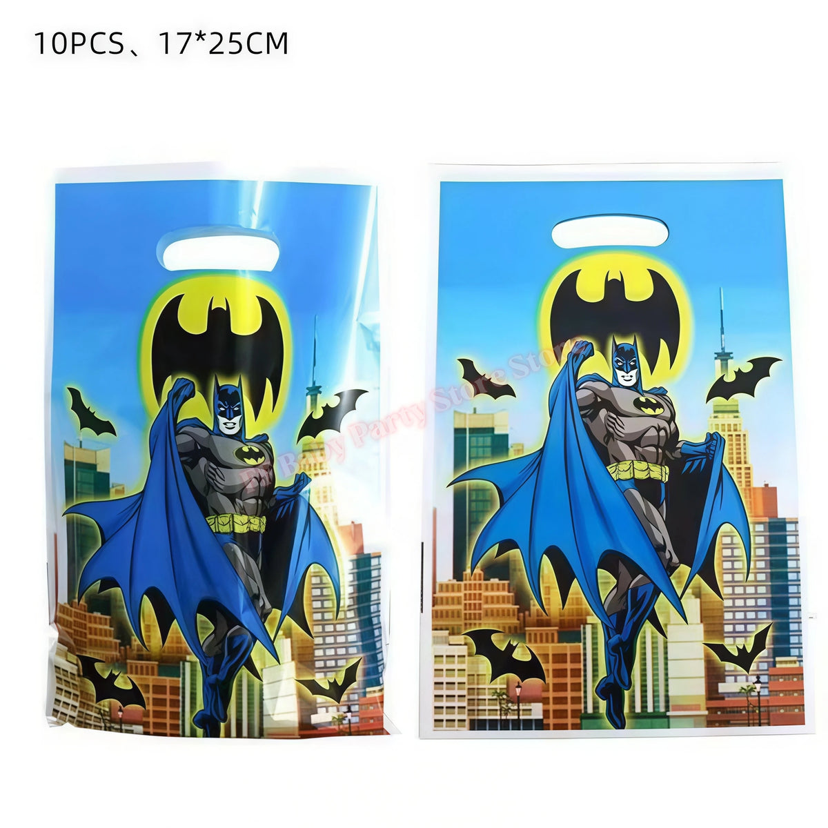Bat Superhero Birthday Party Kit – Tableware, Balloons & Decor Party Decoration Kit Babs 10pcs Gift bags