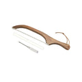 Personalized Carved Wooden Bread Knife – Serrated Slicer Bread Knife Babs Wood color