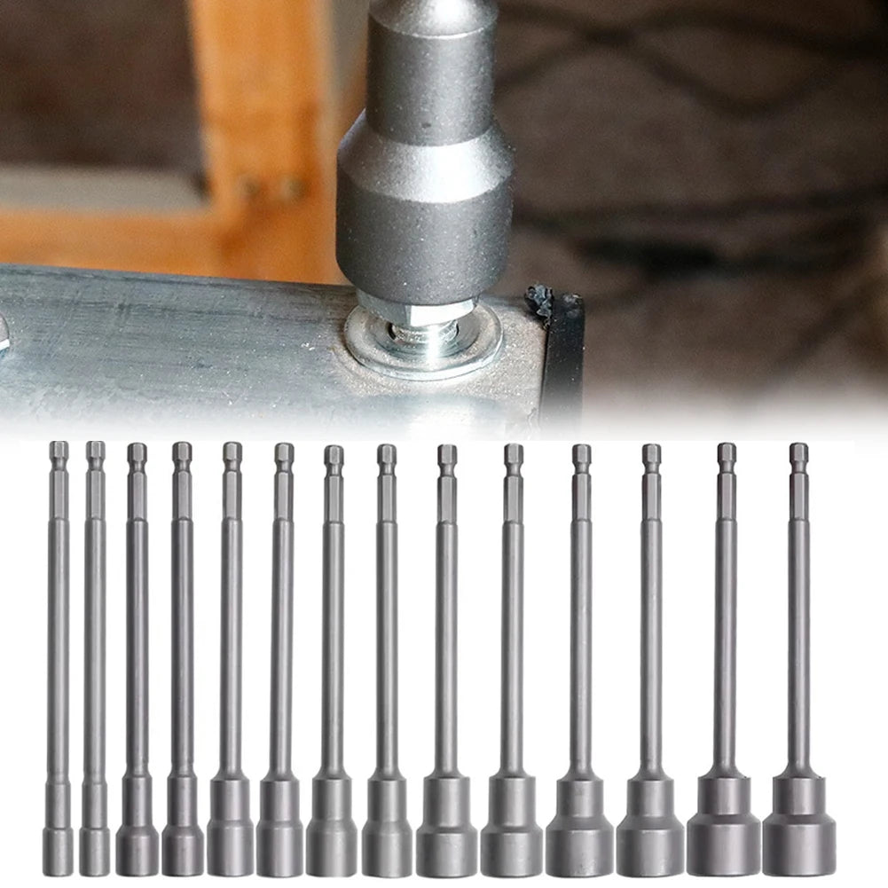150mm Magnetic Hex Nut Driver Socket Wrench Extension 6–19mm Socket Wrench Extension Babs