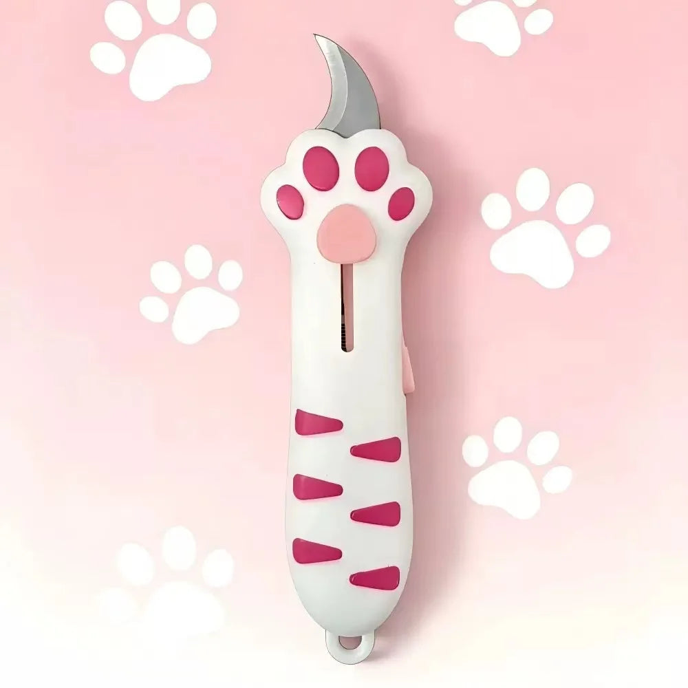 Mini Cat Paw Utility Knife – Cute Box Cutter for Crafts Utility Knife Babs Pink