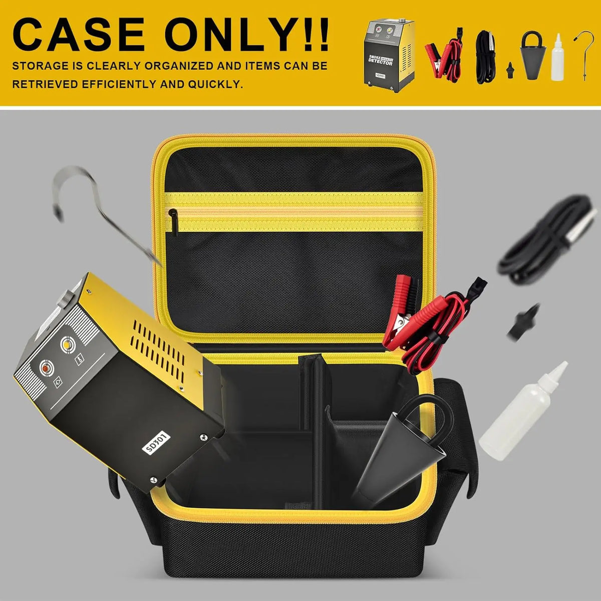 Smoke Machine Storage Bag for Solary Leak Detector | Padded Case Automotive Tool Bag Babs