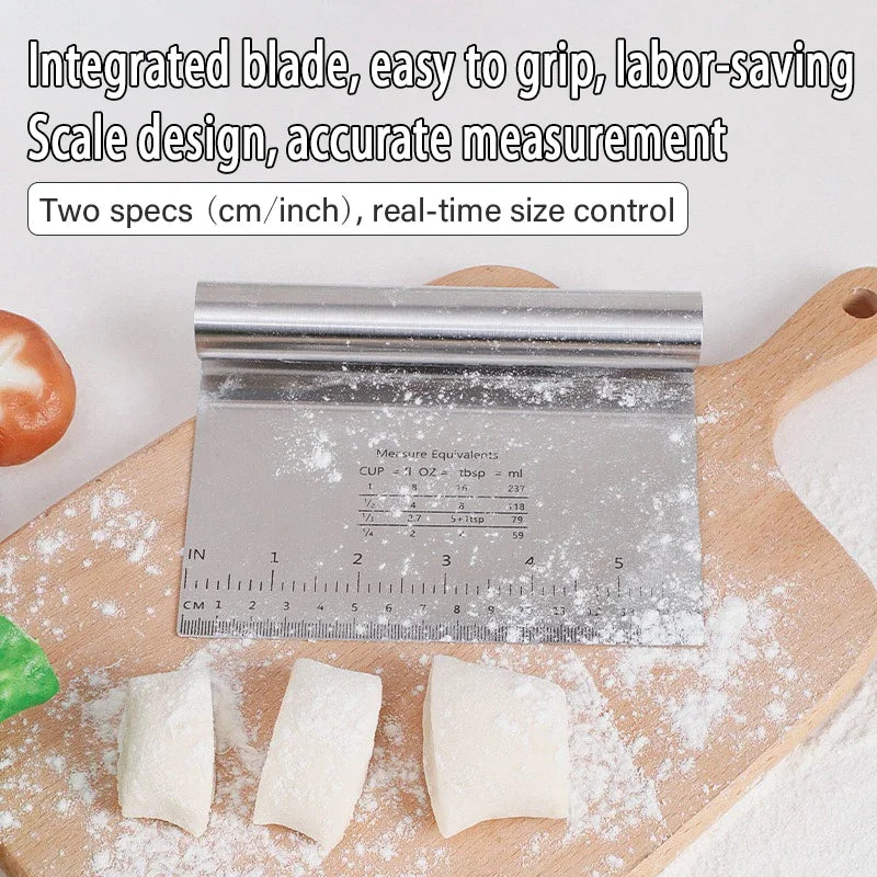 Stainless Steel Dough Scraper & Bread Cutter | Baking Tool Dough Scraper Tool Babs
