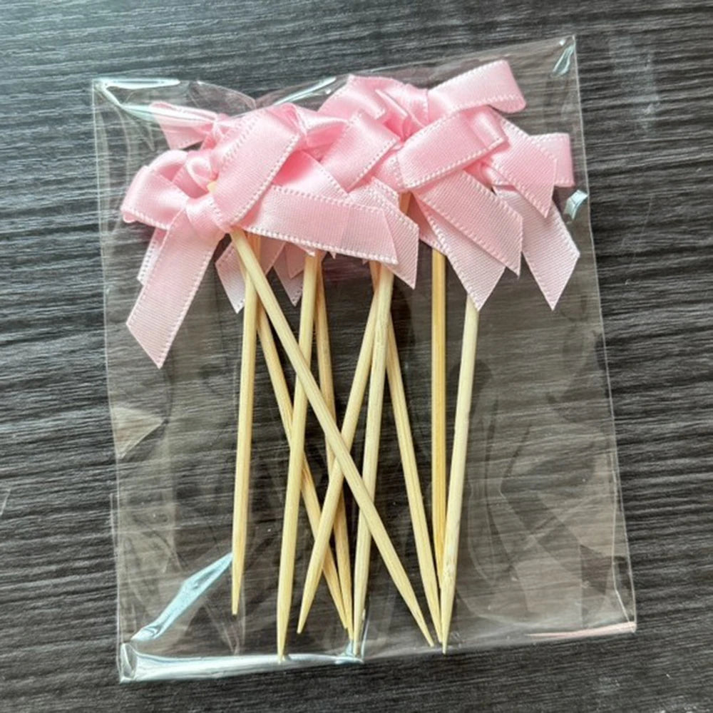 Pink Bow Cake Toppers – Birthday, Wedding & Baby Shower Cake Topper Babs