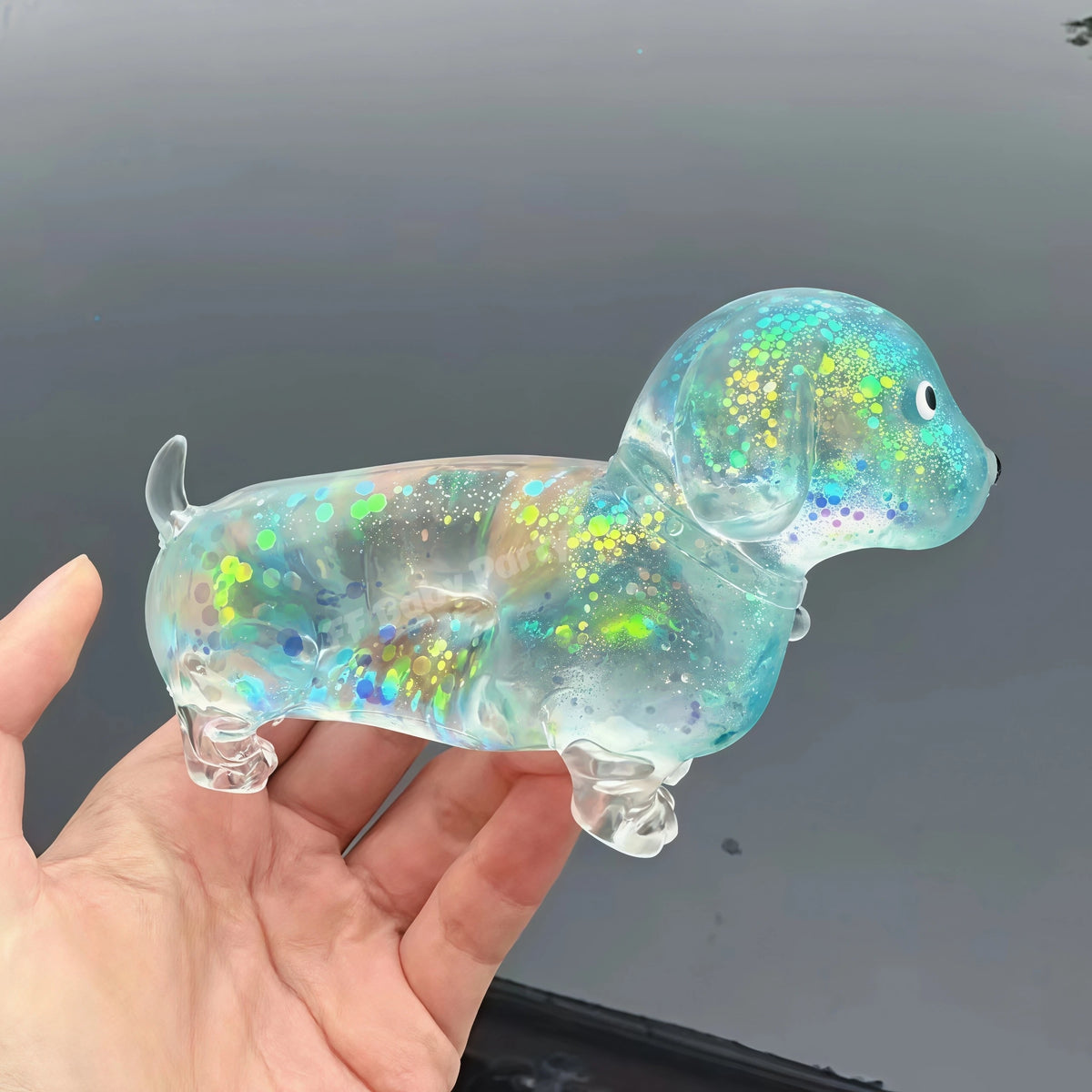 Sparkling Sausage Dog Slow Rising Squishy Fidget Toy Squishy Fidget Toy Babs