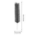 Bendable Microfiber Fan Duster Brush – Vents, Blinds & Car Microfiber Duster Brush Babs Gray