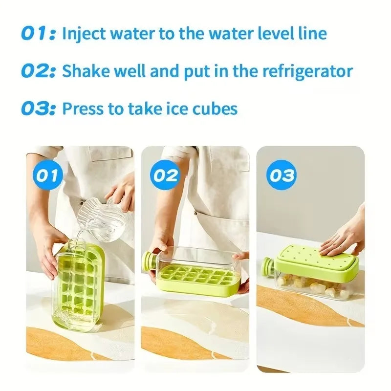 2-in-1 Ice Cube Tray Water Bottle 500/800ml – Portable Ice Maker Ice Cube Tray Bottle Babs