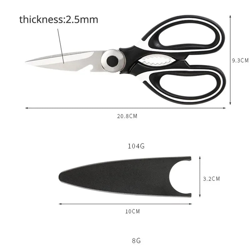 Multifunctional Stainless Steel Kitchen Shears with Case Kitchen Shears Babs