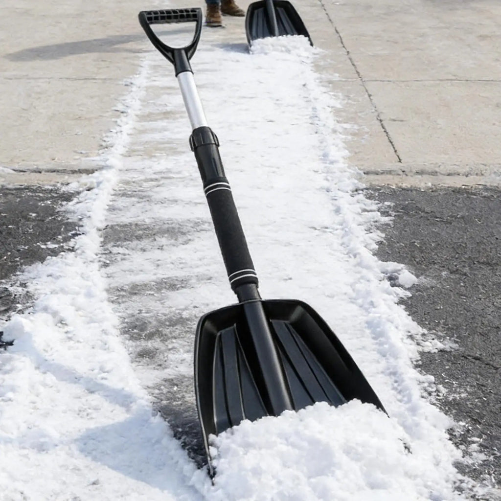 Ergonomic D-Handle Snow Pusher Shovel for Driveway & Patio Snow Pusher Shovel Babs