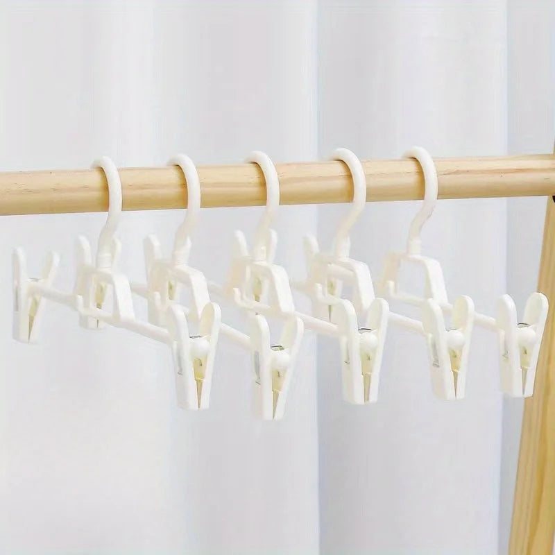 Retractable Trouser Rack – Stackable Pants Hanger & Clip Organizer Trouser Hanger Rack Babs