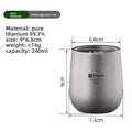 Double Wall Pure Titanium Cup – Ultralight Camping Mug Titanium Camping Cup Babs B