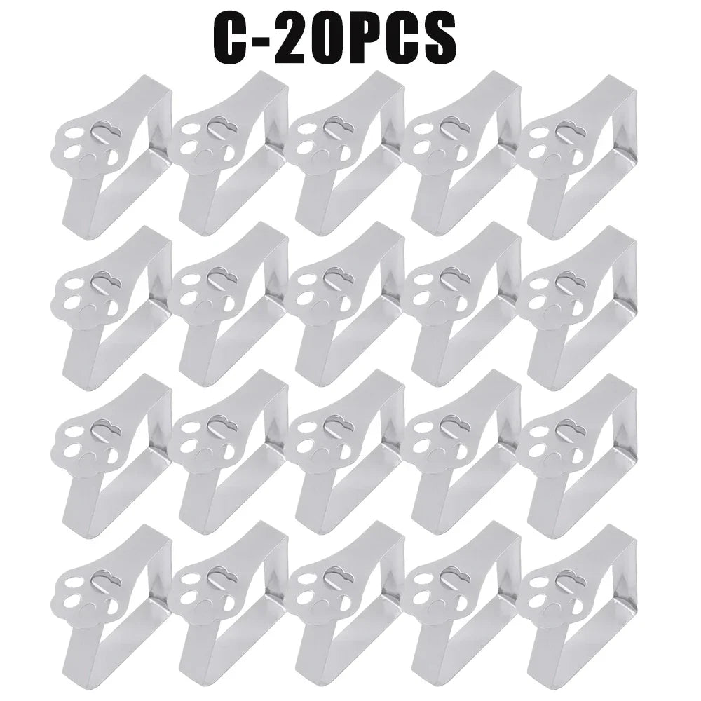 Stainless Steel Tablecloth Clamps for Party, Wedding & Picnic Tablecloth Clamps Babs C-20PCS