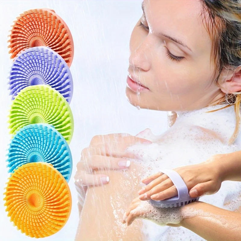 2pcs Silicone Bath Brush – Exfoliating Massage Shower Tool Silicone Bath Brush Babs
