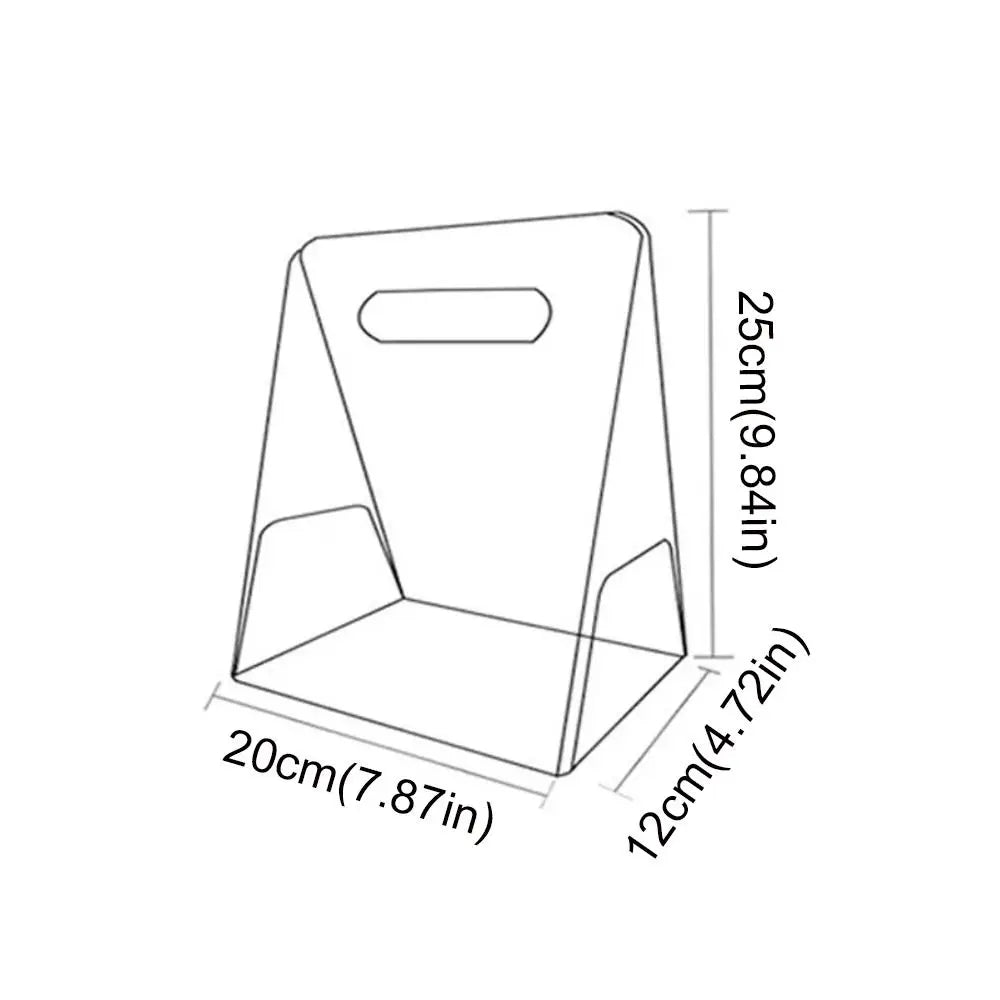 Transparent Acrylic Flower Box – Reusable Bouquet Gift Bag Flower Gift Box Babs Transparent 5x5x5cm