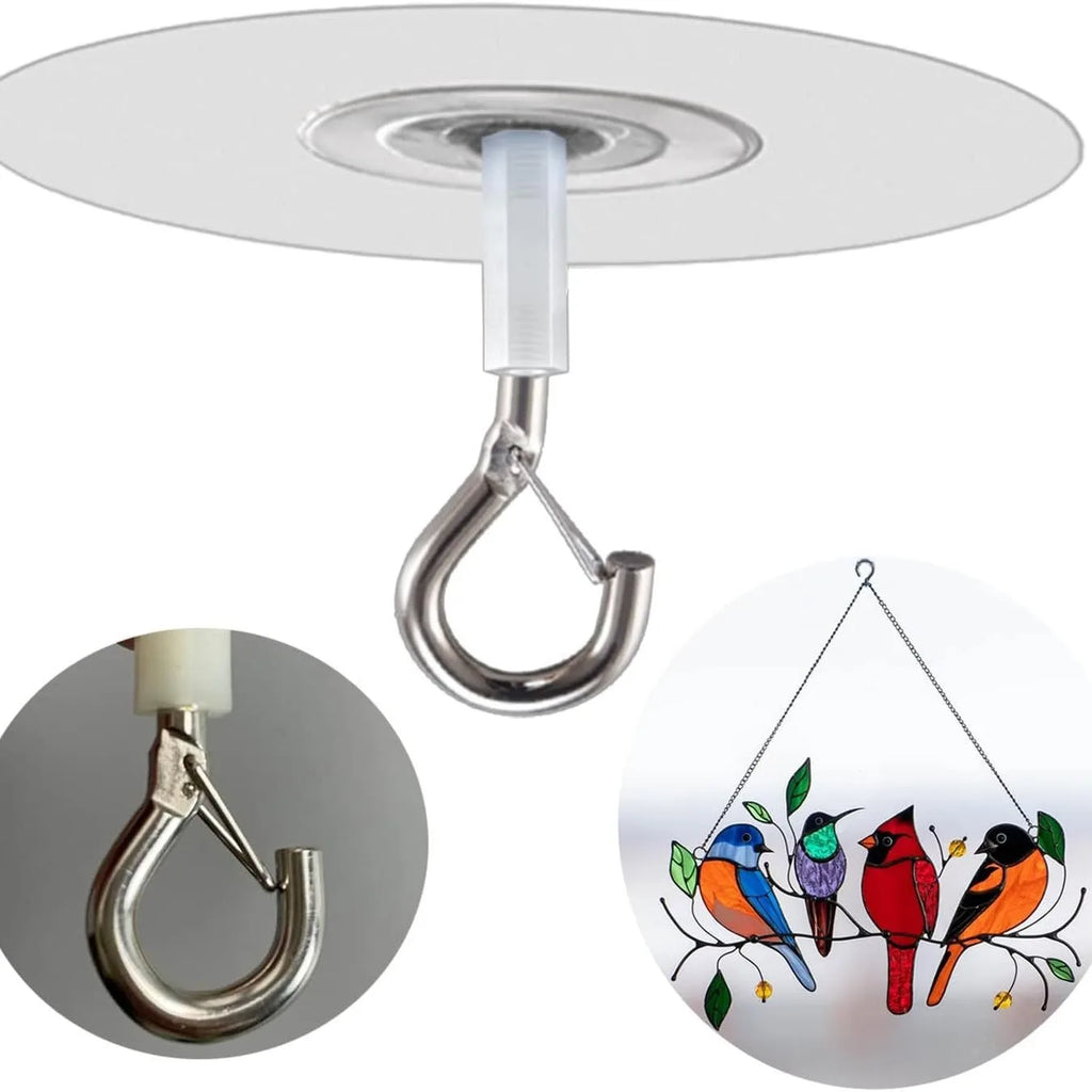 Heavy Duty Self-Adhesive Ceiling Hooks – No-Drill Hanging Adhesive Ceiling Hook Babs