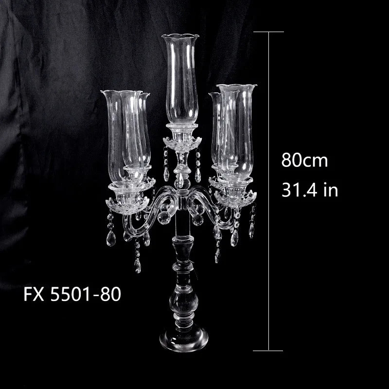 Crystal Candlestick Holder – Elegant Luxury Wedding Decor Crystal Candle Holder Babs FX5501-80CM