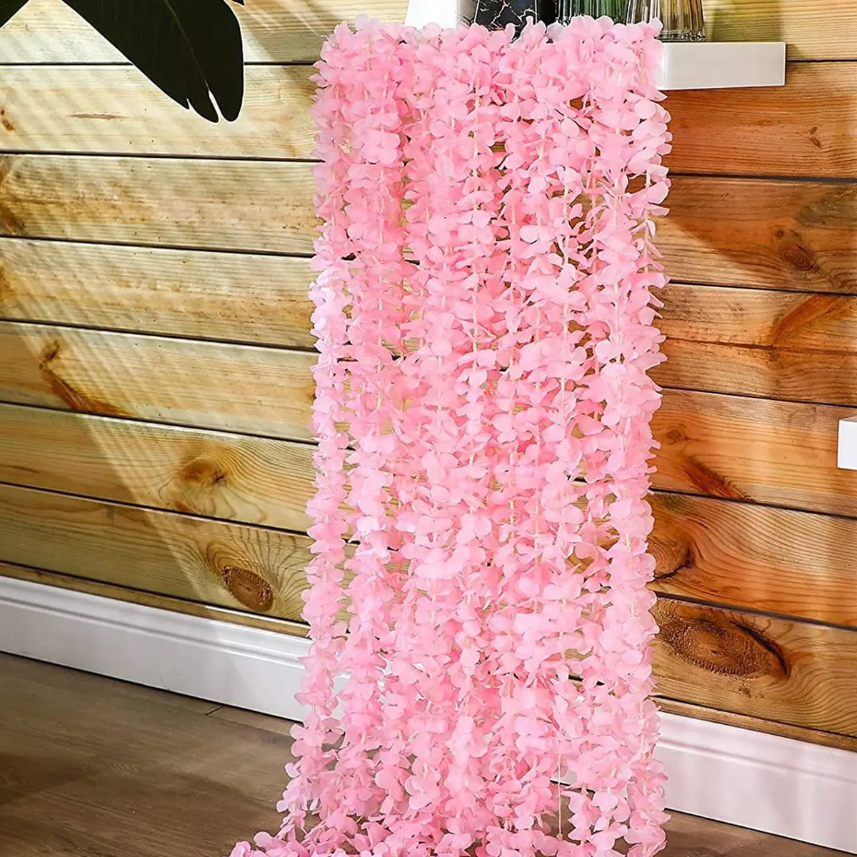 Artificial Cherry Blossom Silk Flower Garland – Wedding & Home Artificial Flower Garland Babs