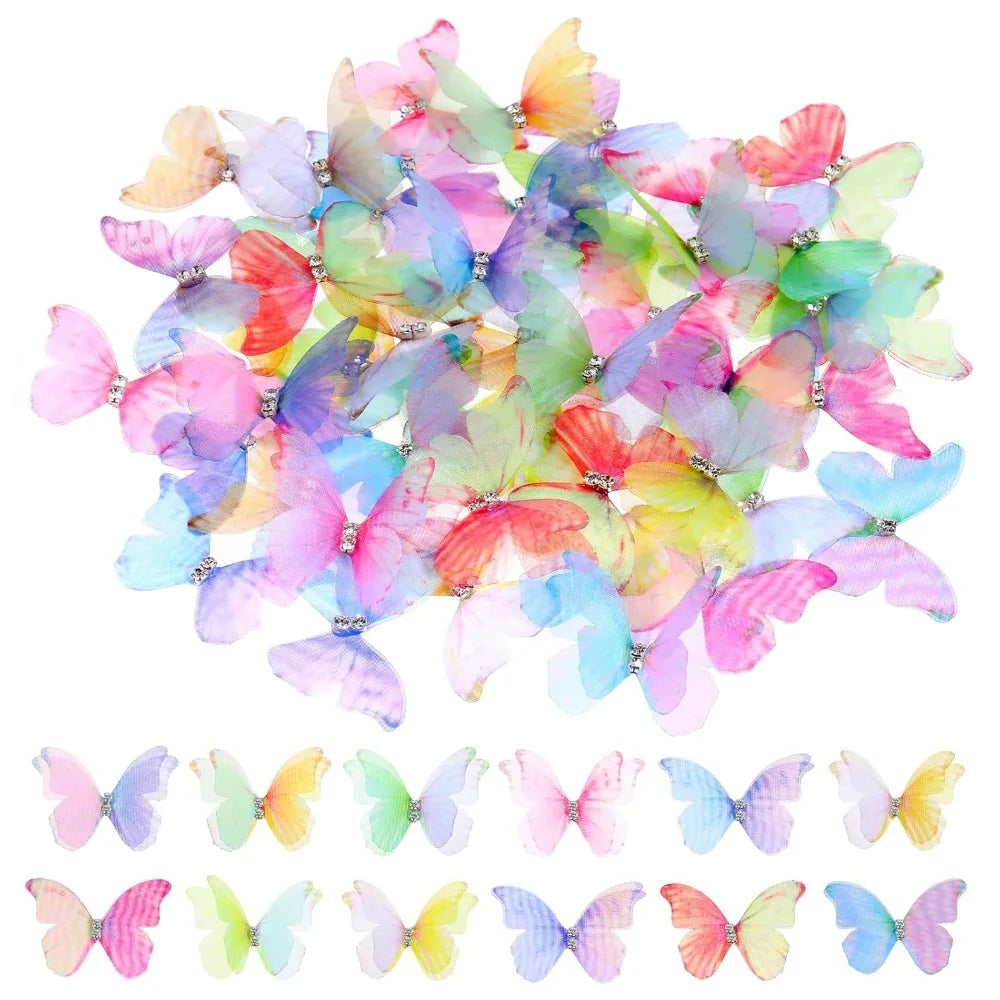 Artificial Butterfly Decorations 30/50 Pcs – DIY Wedding & Craft Artificial Craft Butterflies Babs