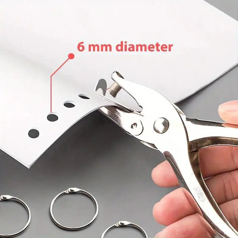 2pcs Single Hole Punch 6mm 8-Sheet – Office & Scrapbooking Single Hole Punch Babs