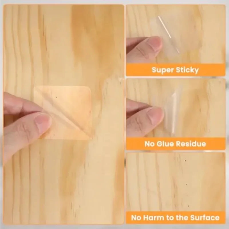 50PCS Reusable Nano Double-Sided Tape – Waterproof & Clear Double-Sided Tape Babs