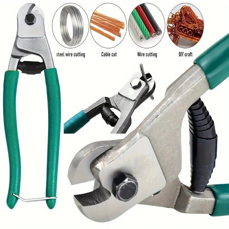8" Heavy-Duty Stainless Steel Cable Cutter – Wire Rope Up to 5/32" Wire Rope Cutter Babs