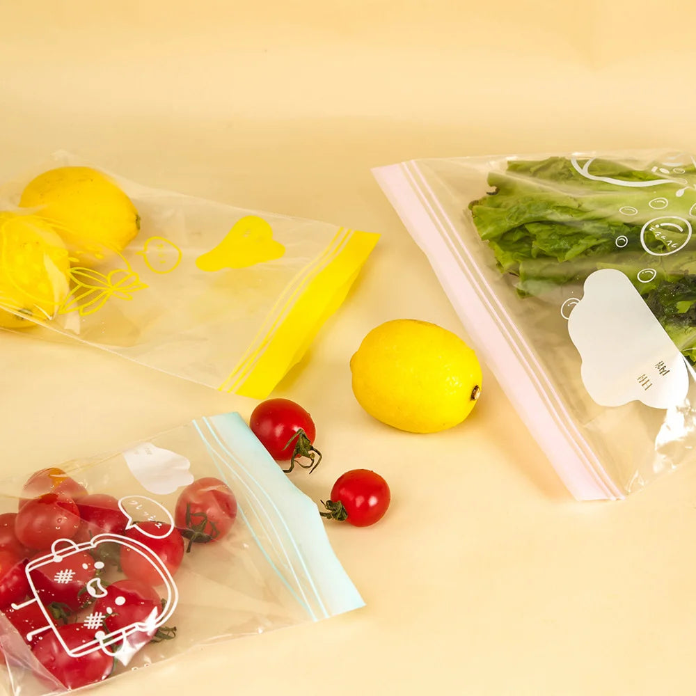 Double Lock Zipper Food Storage Bags – Reusable & Leak Proof Food Storage Bags Babs