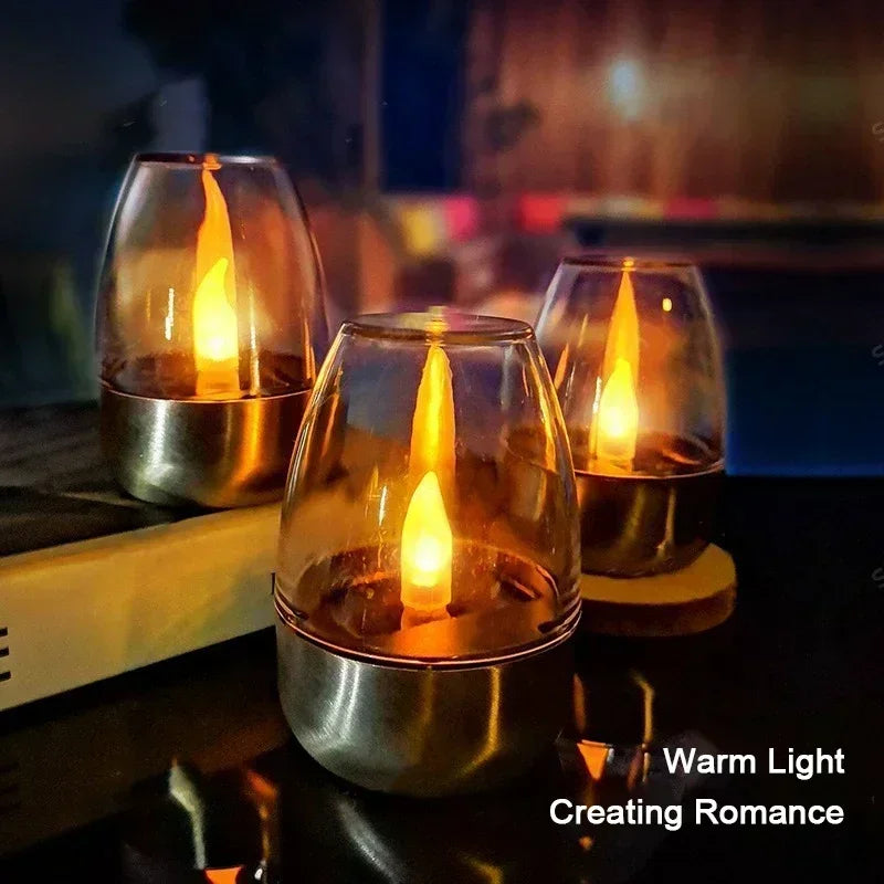 LED Solar Flameless Candle Lights – Waterproof Outdoor Garden Solar Candle Lights Babs