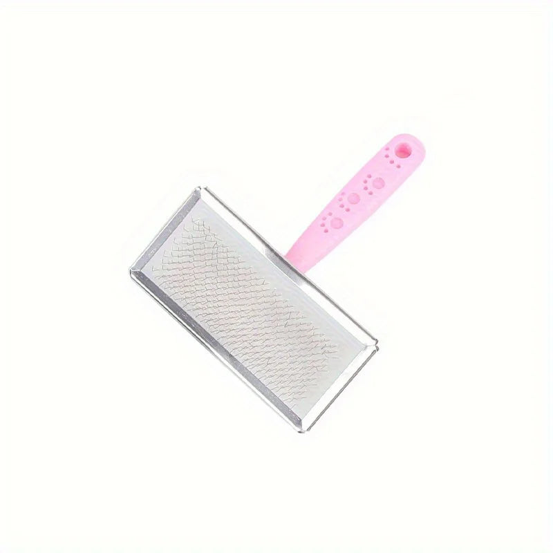 Stainless Steel Pet Grooming Comb – Dog & Cat Detangler Pet Grooming Comb Babs Pink