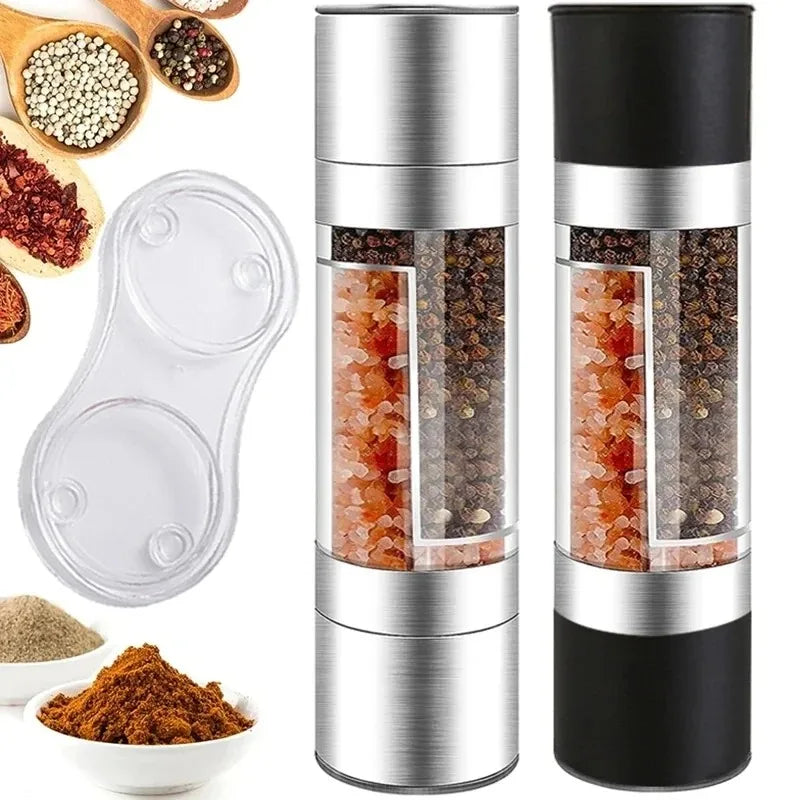 Adjustable Salt & Pepper Grinder Set – Dual Ceramic Mill Salt & Pepper Mill Babs
