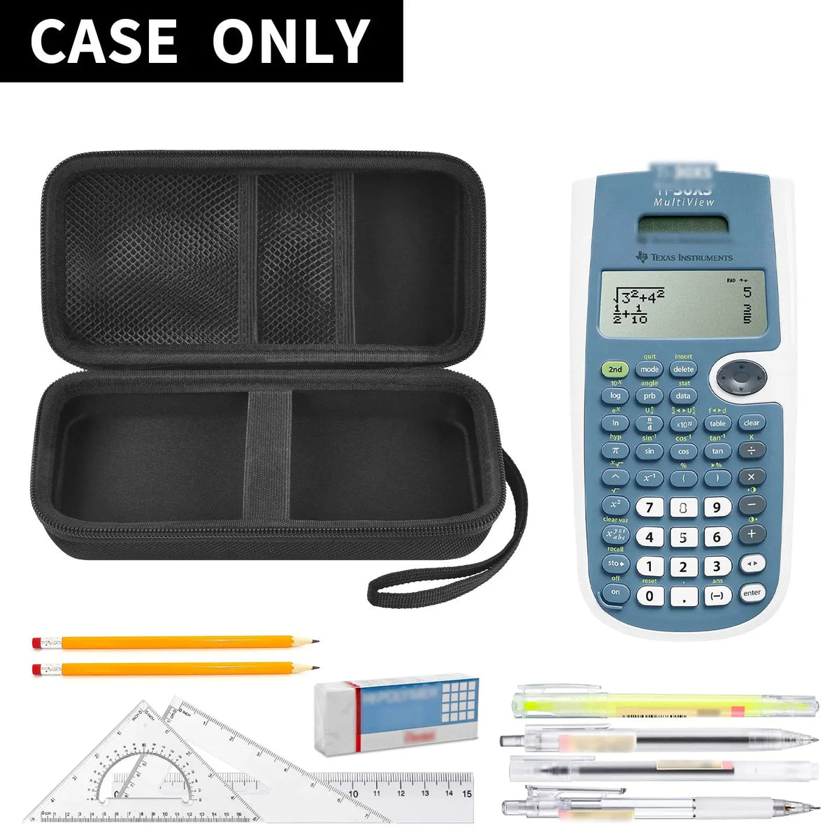 TI-30XS MultiView Calculator Case – Carrying Organizer Bag Calculator Carrying Case Babs