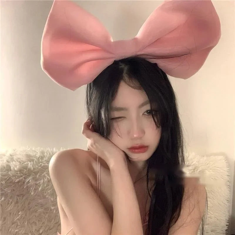3D Oversized Bow Hair Hoop – Cute Fabric Headband for Women Bow Hair Headband Babs