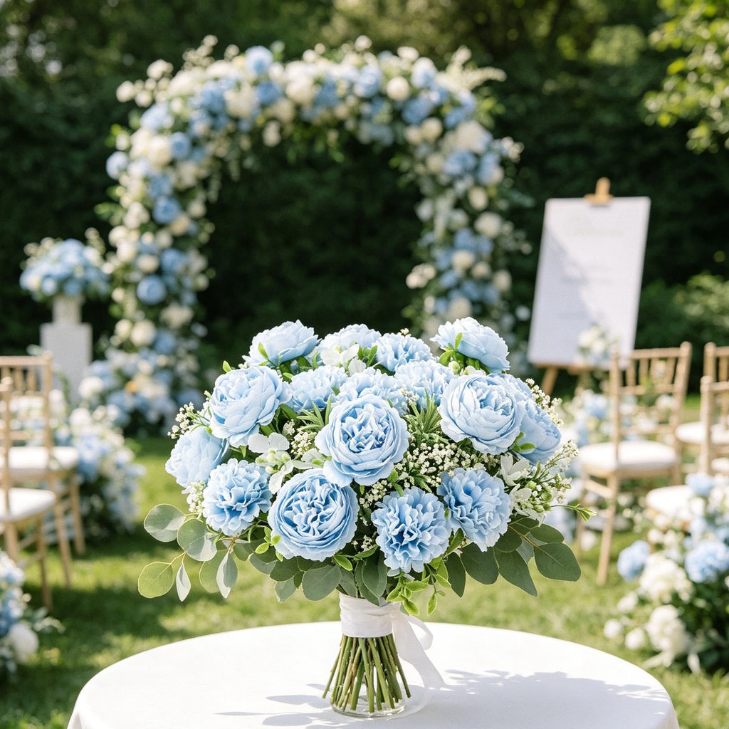 Artificial Silk Chrysanthemum Bouquet | Home & Wedding Decor Artificial Silk Flowers Babs