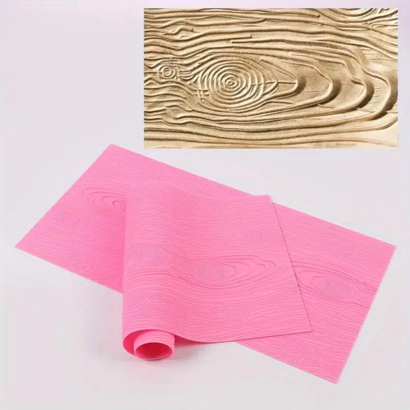 Silicone Wood Grain Fondant Impression Mat | Cake Lace Mold Cake Decorating Mold Babs