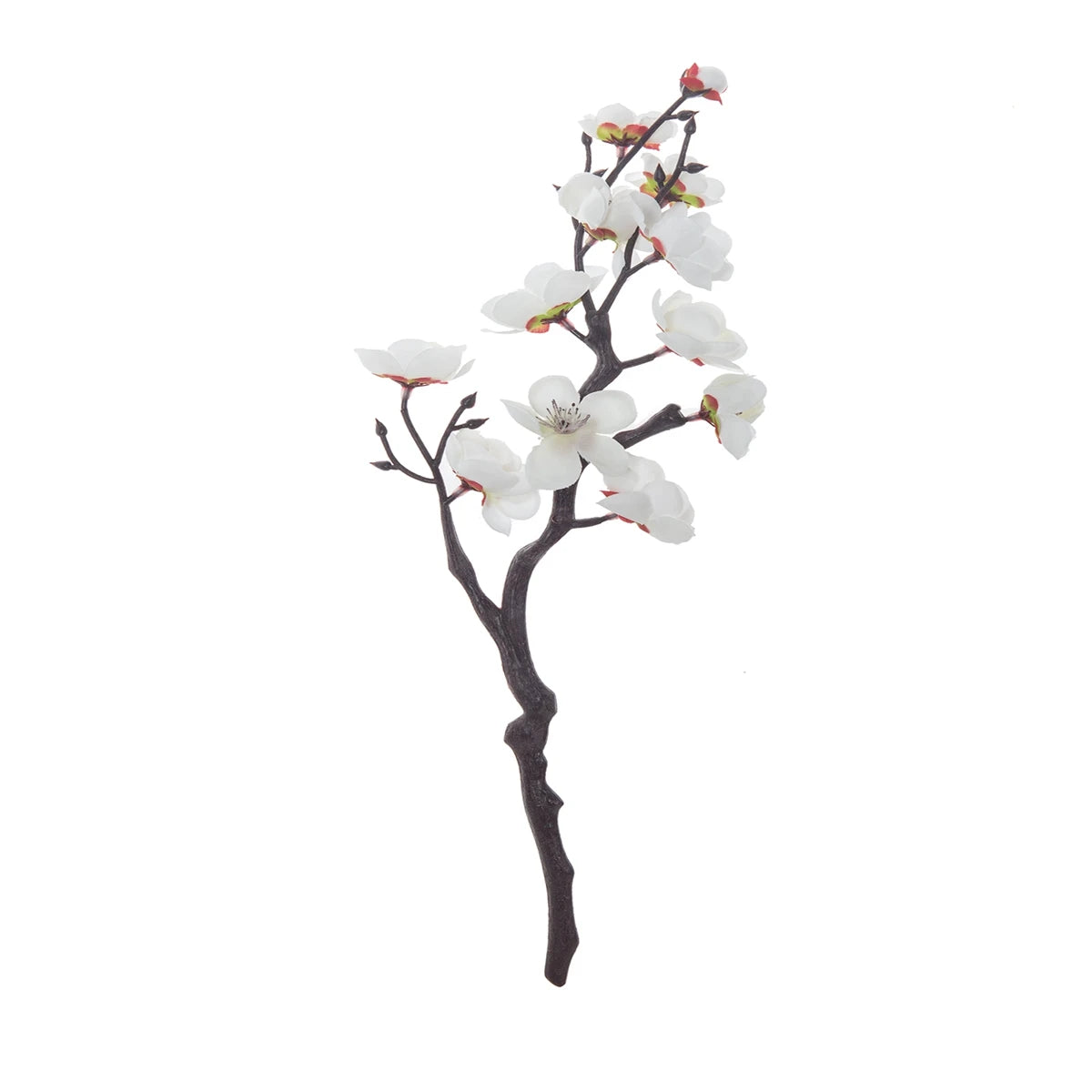 Silk Plum Blossom Branch Artificial Flowers | Wedding & Home Decor Artificial Flower Branch Babs Milky White 1 pc