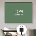 LED Digital Wall Clock Meter Box Cover Decorative Painting Decorative Wall Clock Babs Style K-Green 50X40CM