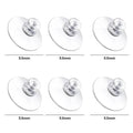 Clear PVC Suction Cup Pads – 6pcs Strong Adhesive Holders Suction Cup Pads Babs Diameter 53mm 6Pcs
