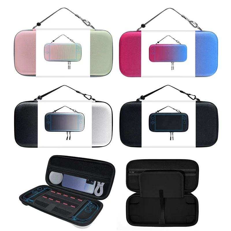 Switch 2 Hard Shell Carrying Case – Travel Pouch & Accessories Bag Console Carrying Case Babs Red Blue
