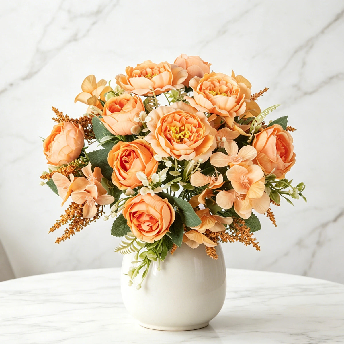 Silk Peony Hydrangea Artificial Flowers – Wedding & Home Decor Artificial Flowers Babs