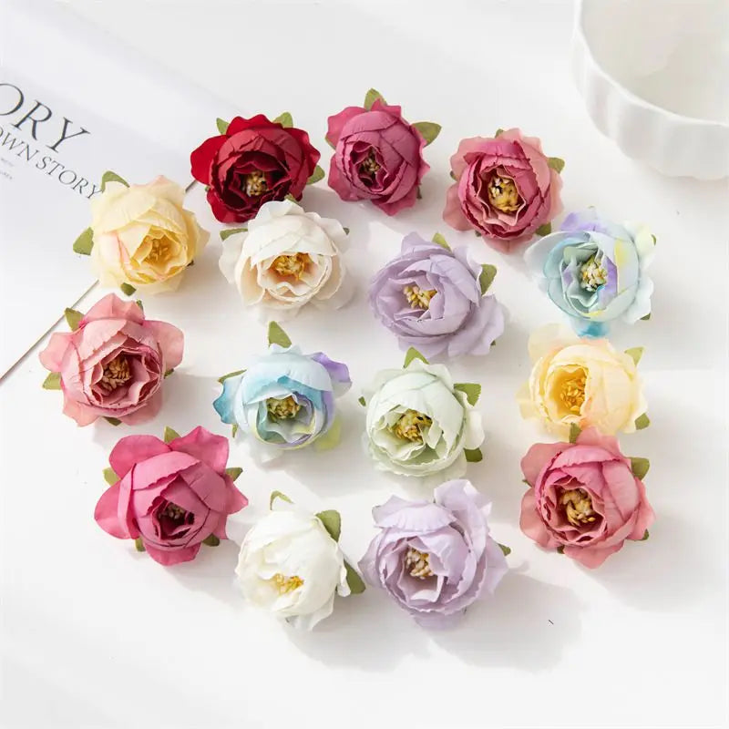 40/80pcs Silk Rose Heads – Wedding, Home & DIY Décor Flowers Artificial Silk Flowers Babs