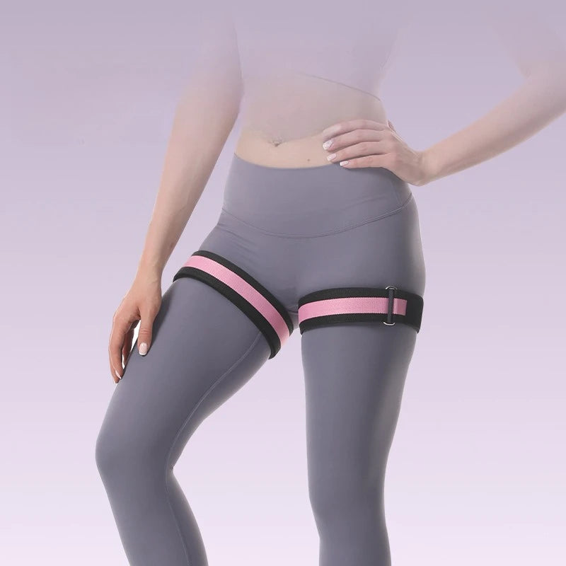Women's Hip Resistance Band – Medium Tension, Black & Pink Hip Resistance Band Babs