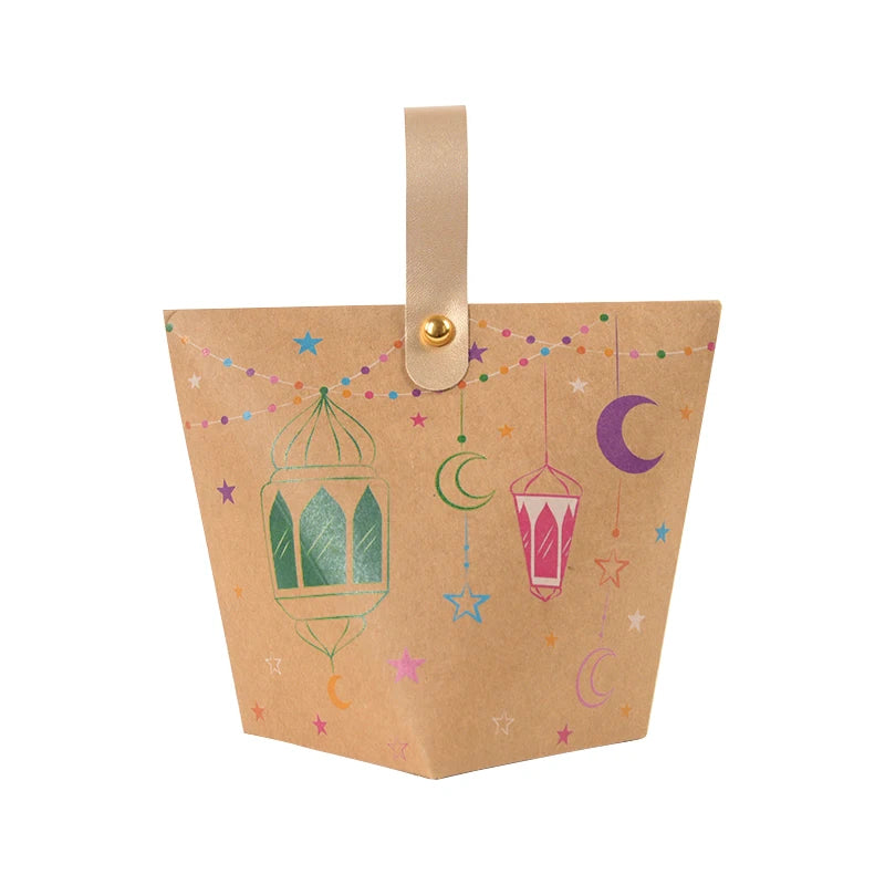 5/10Pcs Eid Mubarak Candy Gift Boxes | Ramadan 2026 Party Supplies Holiday Gift Box Babs C 10pcs